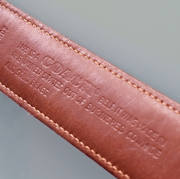 Coach. Leather belt. - Picture 9 of 12
